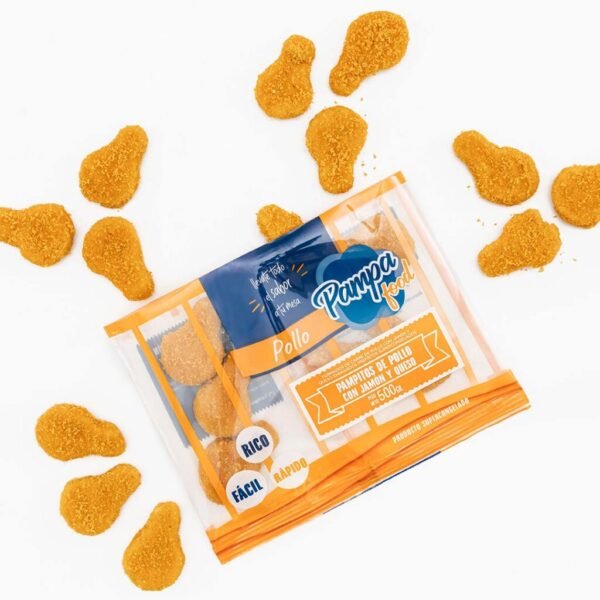 PAMPITOS POLLO JAMÓN Y QUESO X BOLSA 500 GRS